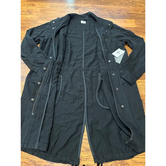 Wash Lab Women's Road Trip Split Hem Zip Up Jacket Black Size XL NWT Lightweight - Picture 6 of 12